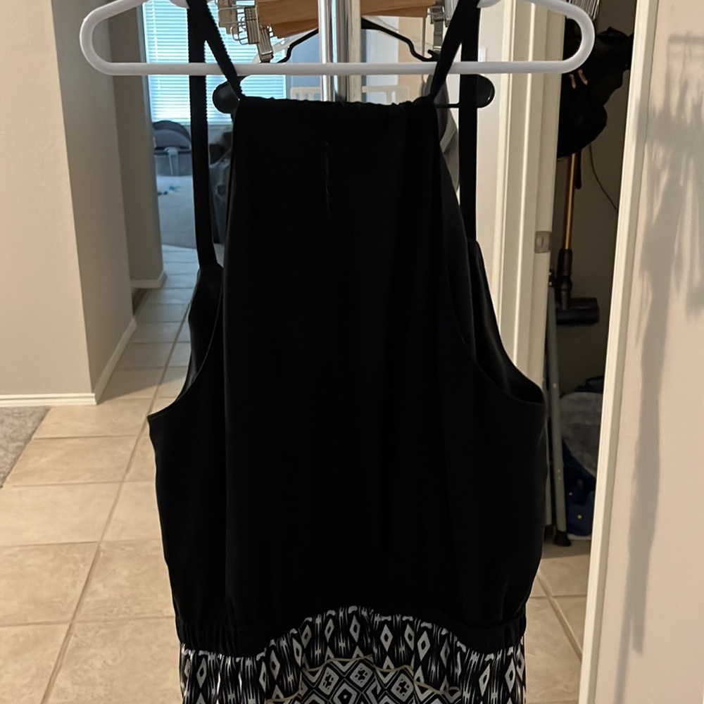 Long patterned maxi dress - Picture 2 of 5
